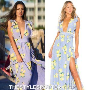NWT - MAJORELLE SWEET PEA DRESS IN BLUE LEMON